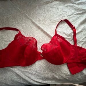 Savage X Fenty Red Lace Bra NWOT